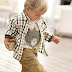 Boys' Plaid Daily Long Sleeve Clothing Sets