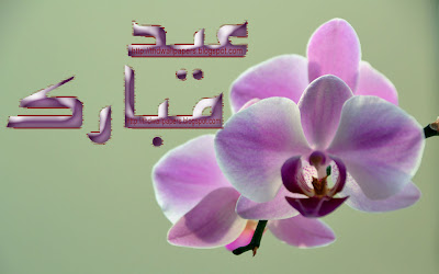 Purple Flowers Eid ul Adha Mubarak Cards Images 2012 Urdu Text 3