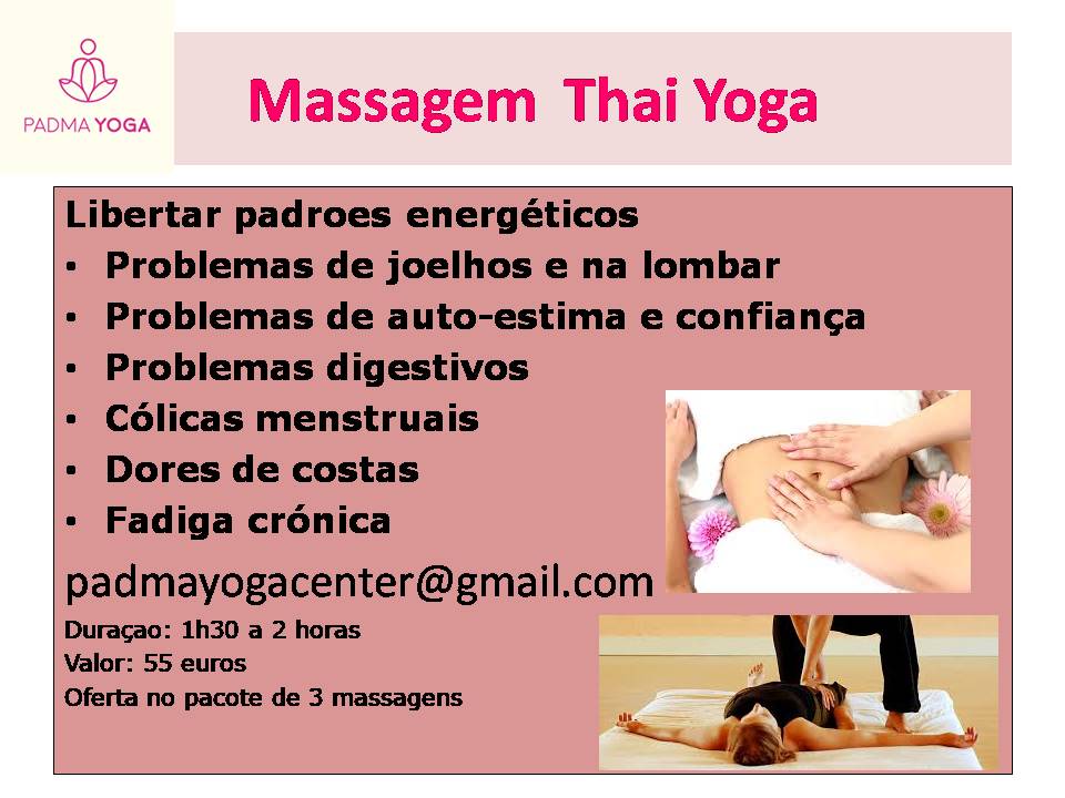 Massagem Thai Yoga- Alterar padroes energéticos
