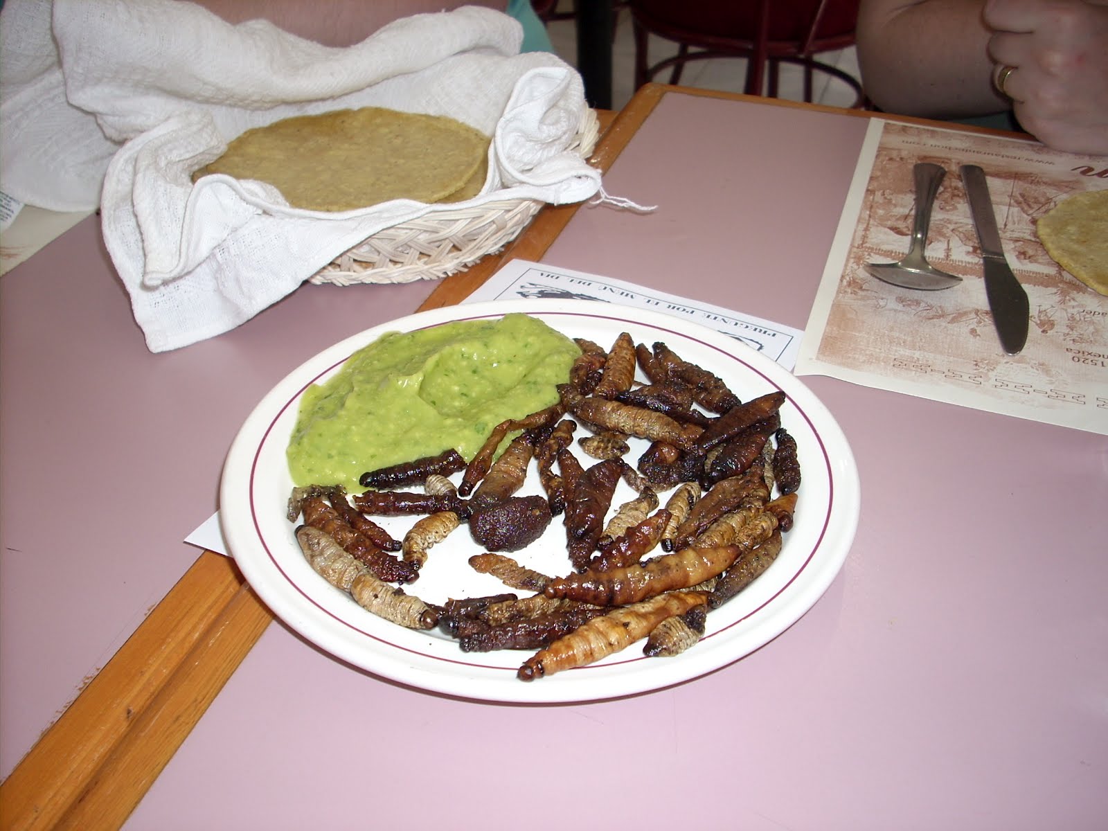 Naomi The Traveler Eating Worms In Mexico City, 2008