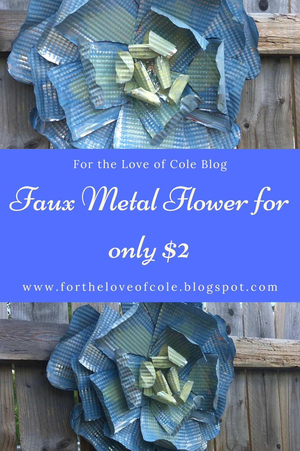 Faux Metal Flower