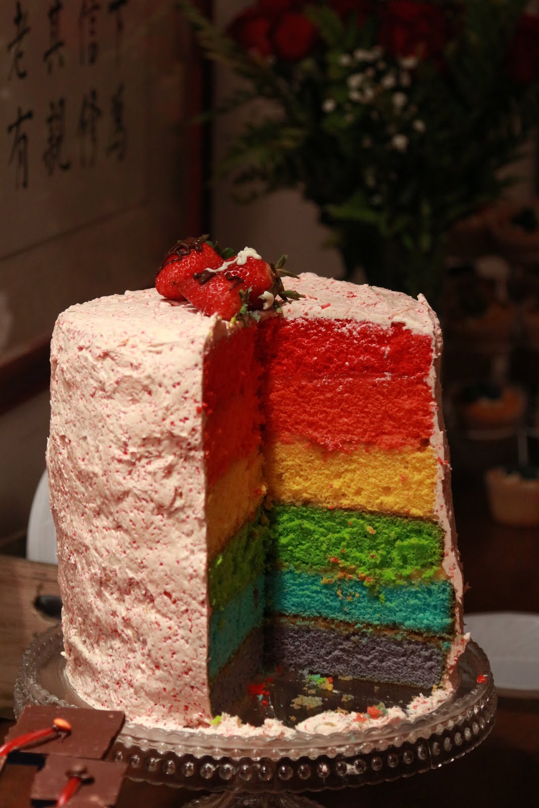 ~My Fun Rainbow Cake!~