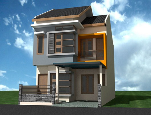 Contoh rumah minimalis type 36 2 lantai