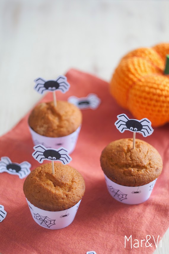 Ricetta muffins alla zucca con scaricabili gratuiti per Halloween