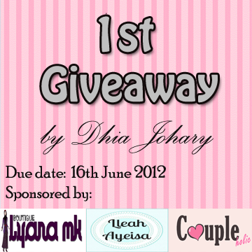 1st Giveaway by Dhia Johary