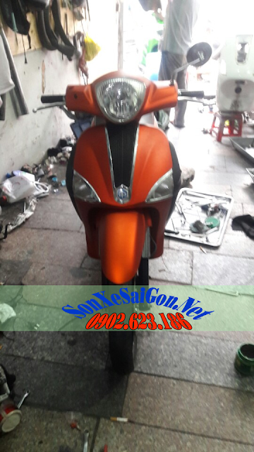 Piaggio Liberty 125 nhập 2010 màu vàng cam ở Hà Nội giá 15tr MSP 801190