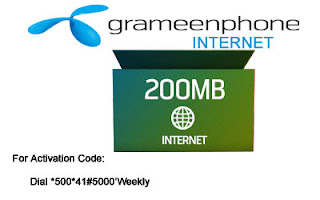 Grameenphone Internet Can get Only 65 TAKA Grameenphone Internet-200MB offer-2TK