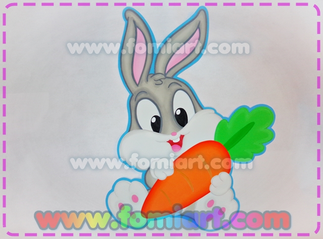 Bugs Bunny de Looney Toons en foamy Fomiart