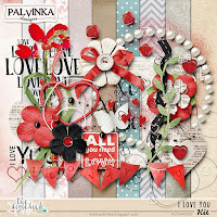 Kit : "I Love You" Freebie Kit by Palvinka Designs