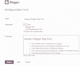 Cara mudah memasang widget feed di blogger02 Cara mudah memasang widget feed di blogger02