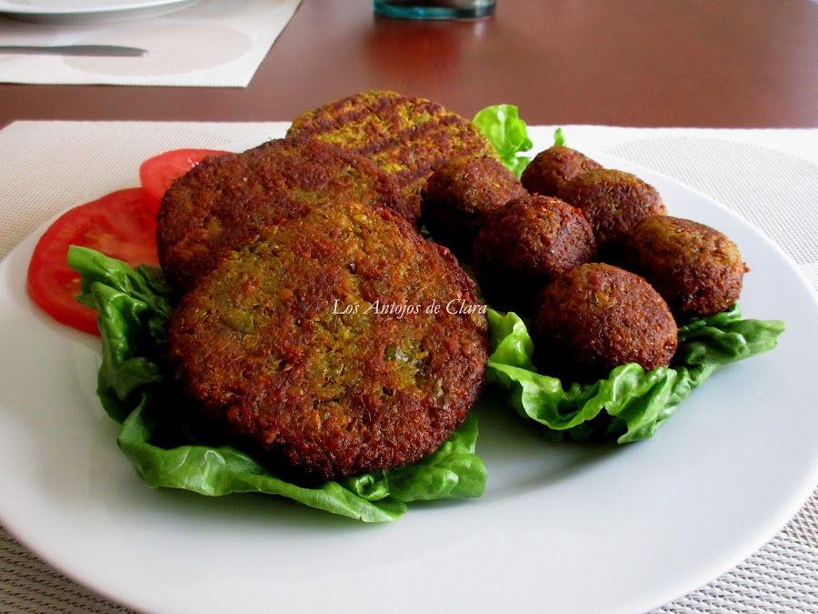 Hamburguesas y albóndigas de lentejas