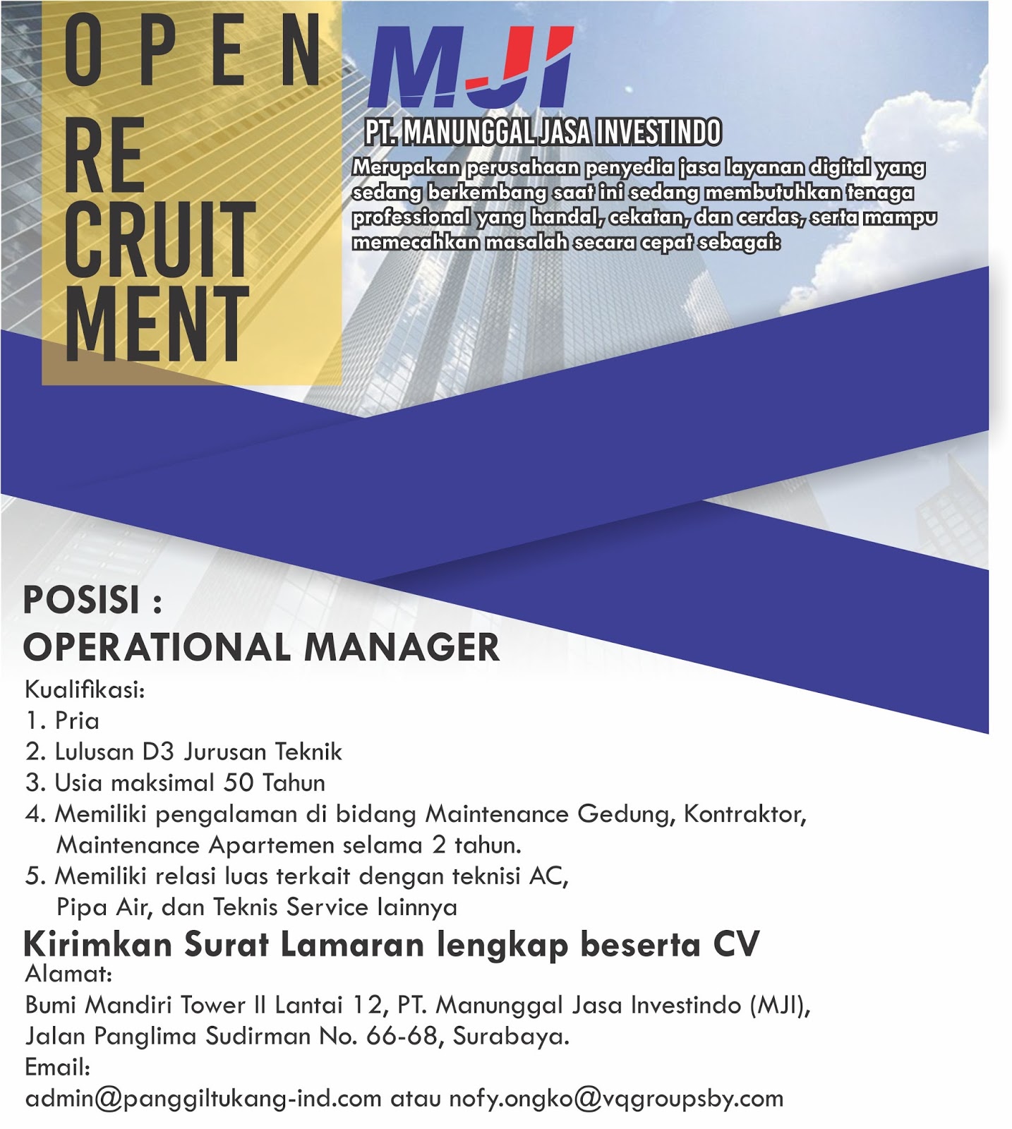 operational management pt manado teknik mandiri Ipk 2,75 untuk teknik jakarta, bandung, surabaya, makassar, manado, pontianak dalam rangka menyiapkan kader-kader pemimpin pt bank mandiri. operational management pt manado teknik mandiri Ipk 2,75 untuk teknik jakarta, bandung, surabaya, makassar, manado, pontianak dalam rangka menyiapkan kader-kader pemimpin pt bank mandiri.