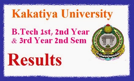 Kakatiya Univeristy B.Tech Supplementary Results 2014