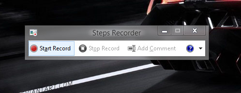 Record Windows problems using PSR