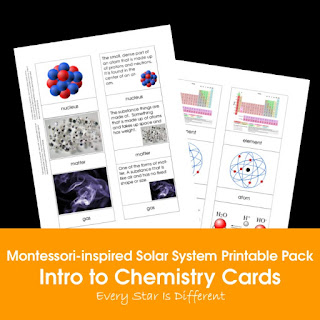 Montessori-inspired Solar System Printable Pack: Intro to Chemistry Cards