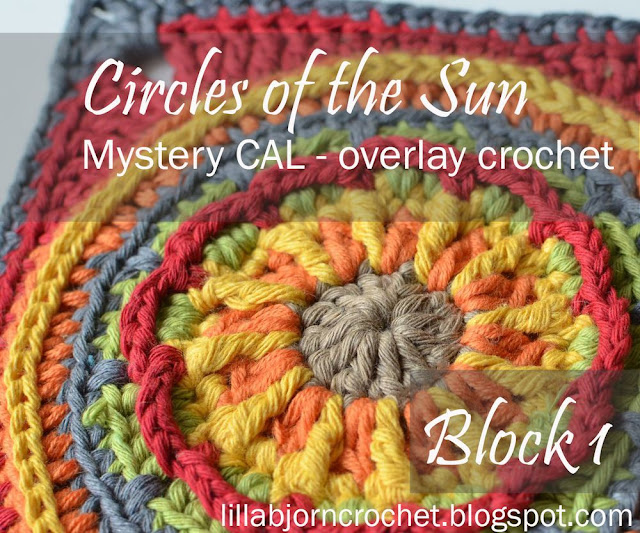 Circles of the Sun Mystery CAL 2015 - overlay crochet - Block 1 #free crochet pattern by LillaBjornCrochet