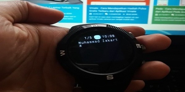 terima pesan dari smartphone android dengan smartwatch f18