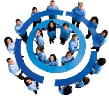Círculo azul - Logo internacional de la Diabetes