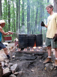 Fire Brewing with Marty and Martin.