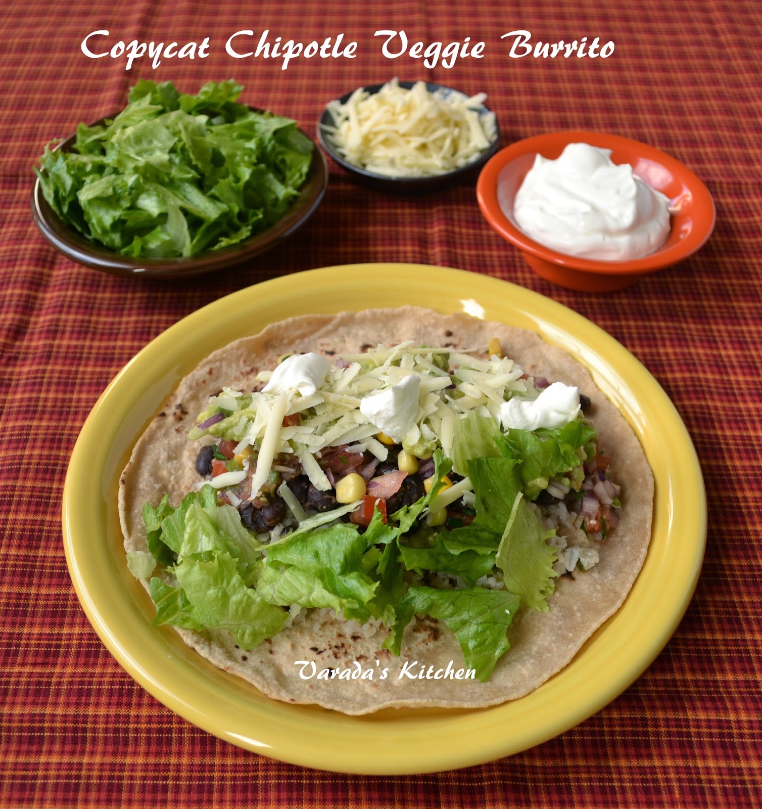 Copycat Chipotle Veggie Burrito/Bowl