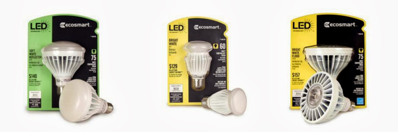 Coupon STL: Up to 50% off EcoSmart LED Light Bulb Value Packs