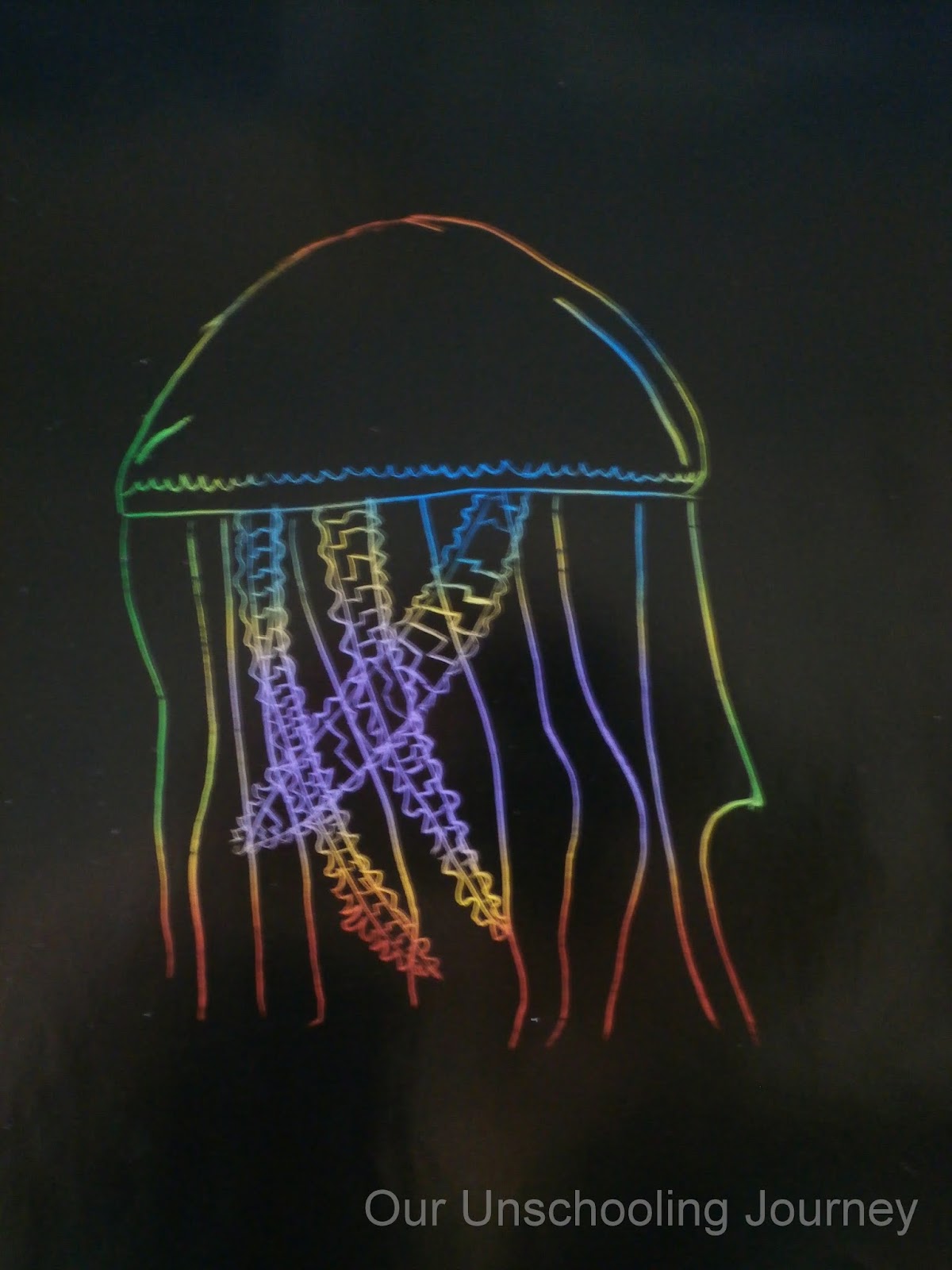 Art Project 7 Jellyfish Scratch Art