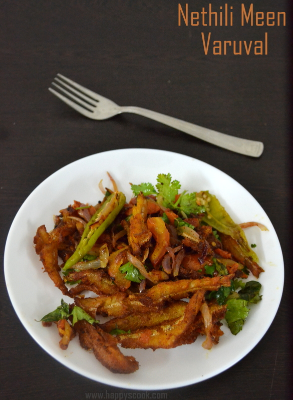 Nethili Meen Varuval Recipe | Nethili/Netholi/Anchovies Fry | Anchovies ...