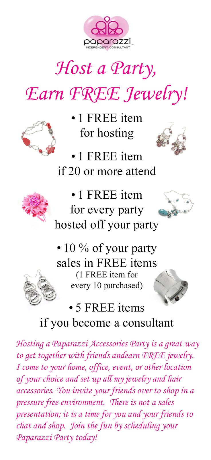 Paparazzi Accessories by Jennifer Hostess Rewards