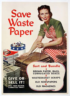 WW2 Recycle Paper Poster