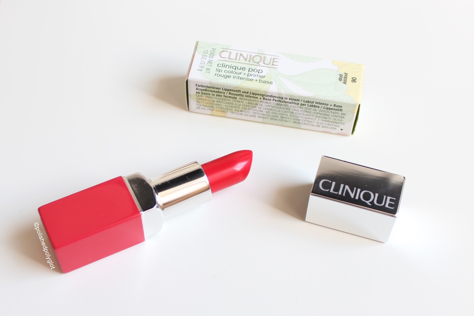 Lippy of the week Clinique Pop lipstick + primer in 06 poppy pop