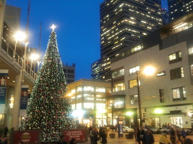 Downtown Seattle at Christmas