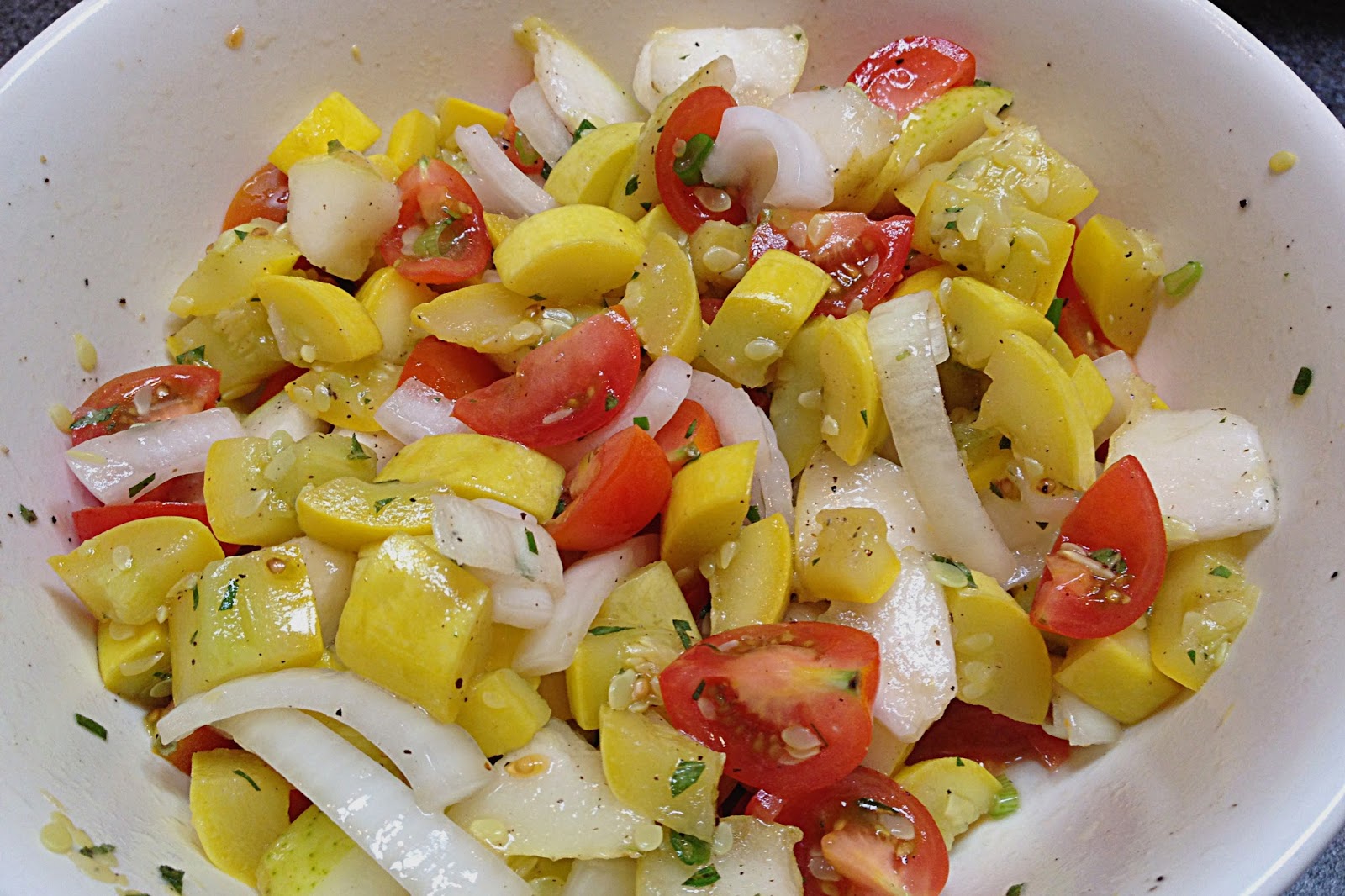 Summer Squash and Tomato Salad Recipe