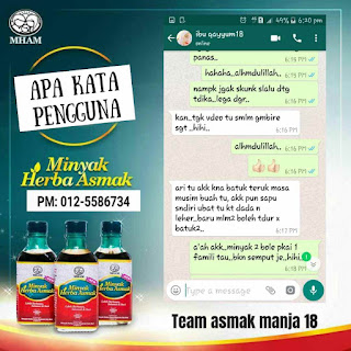 Testimoni Minyak Herba Asmak