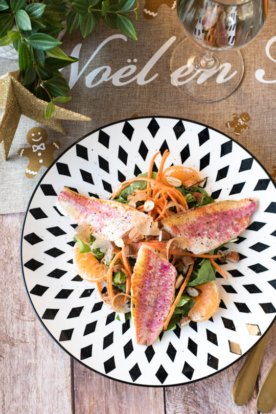 recette Salade de rougets aux agrumes