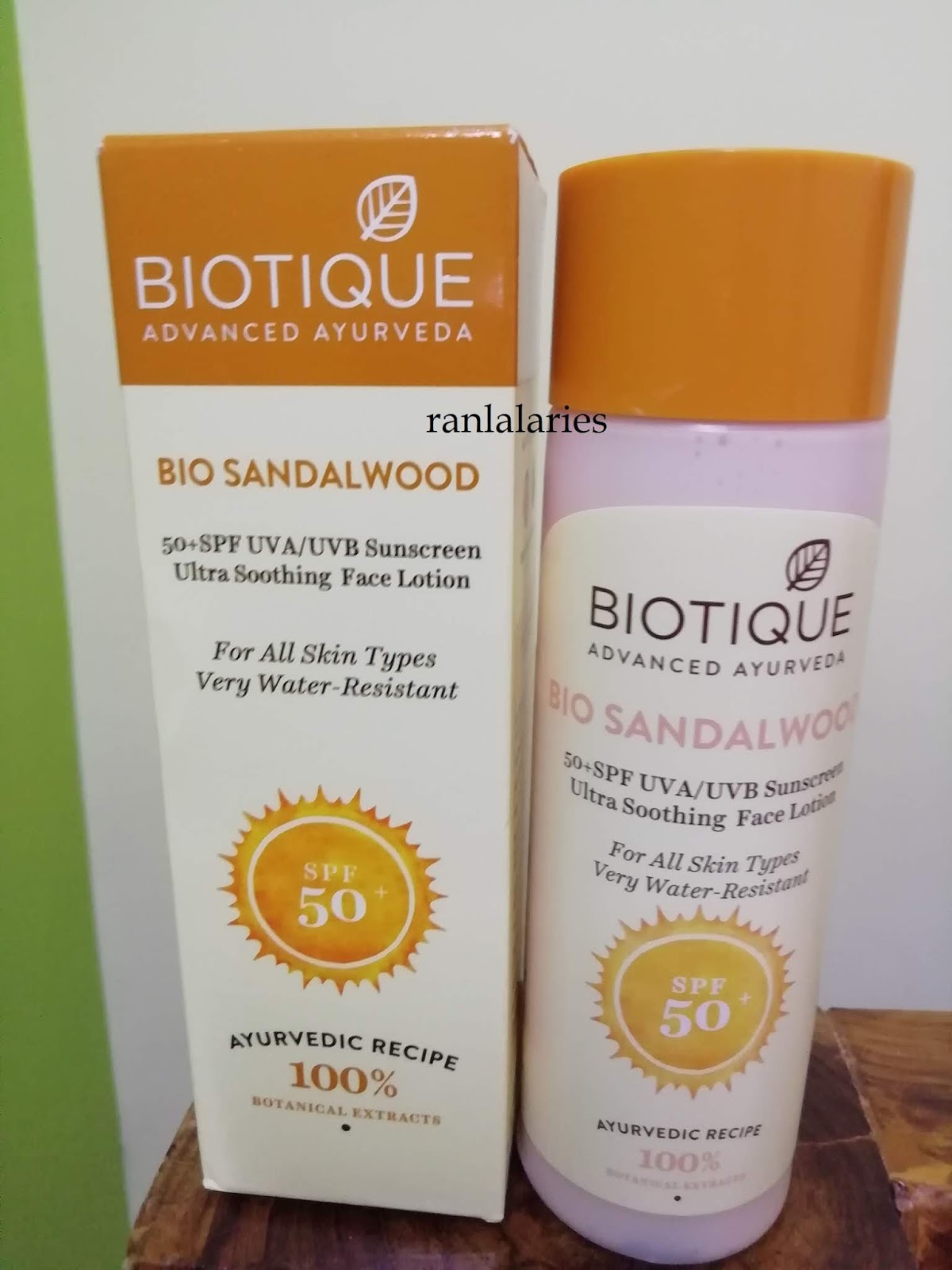 bio sandalwood 50 spf sunscreen