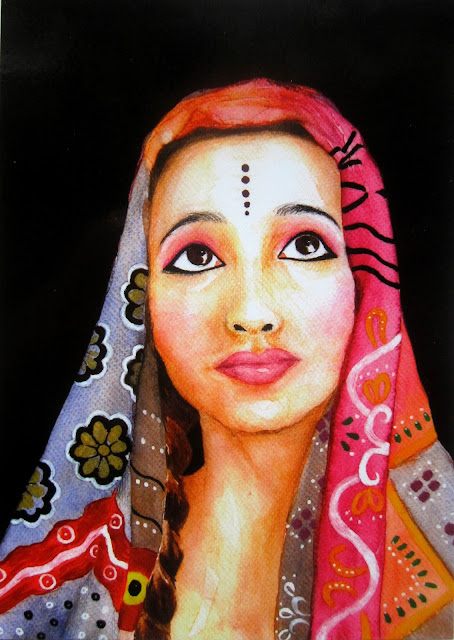 indian girl card