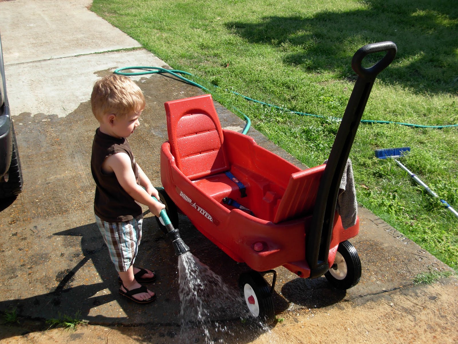 World of the Wilsons Working at the Car Wash