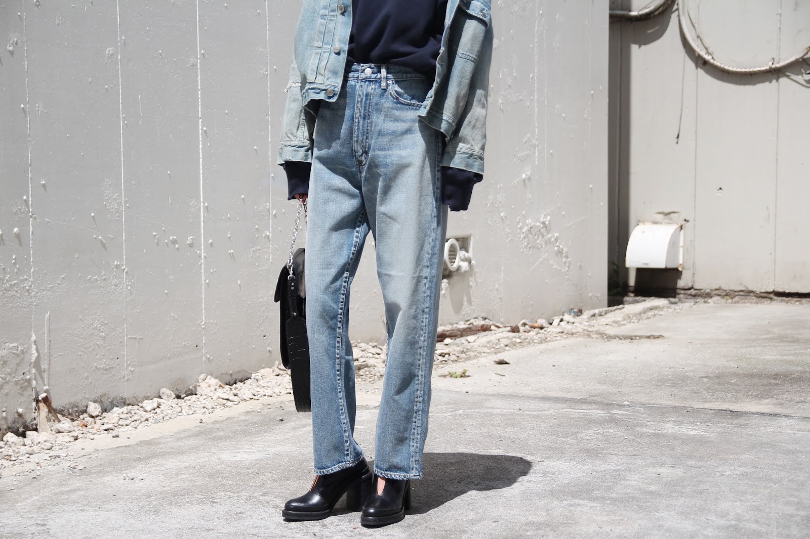 holiday HIGH WAIST WIDE DENIM PANTS | www.jarussi.com.br