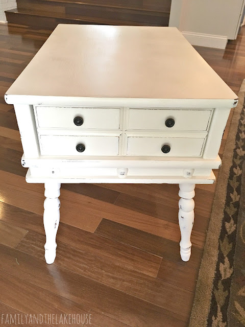 Side Table Makeover - www.familyandthelakehouse.com