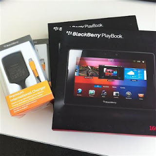 Una bonita Blackberry Playbook, herencia del Mobile World Congres 2012