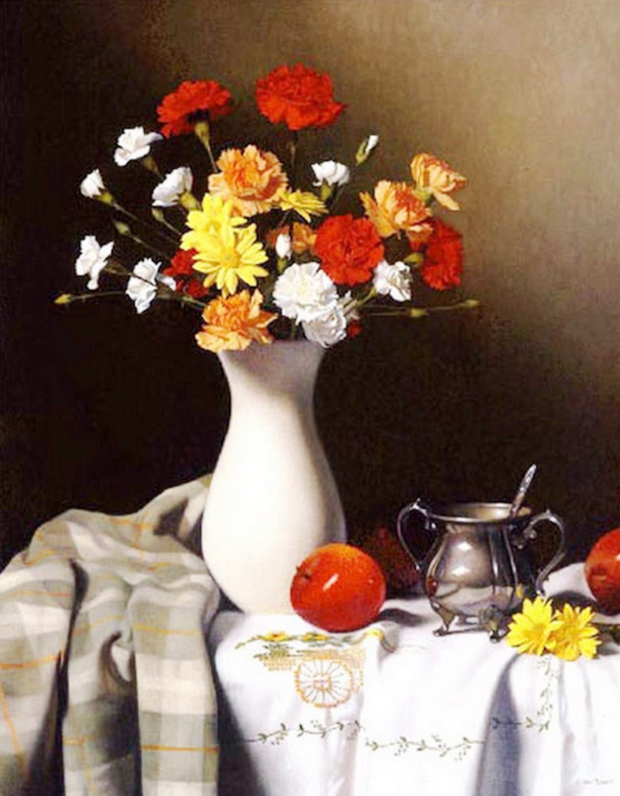 Historia y evolución de la pintura artística Jarrón con Flores en Bodegones, Pintura Realista