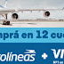 Pasajes de Aerolíneas Argentinas en 12 cuotas, para cualquier fecha y lugar