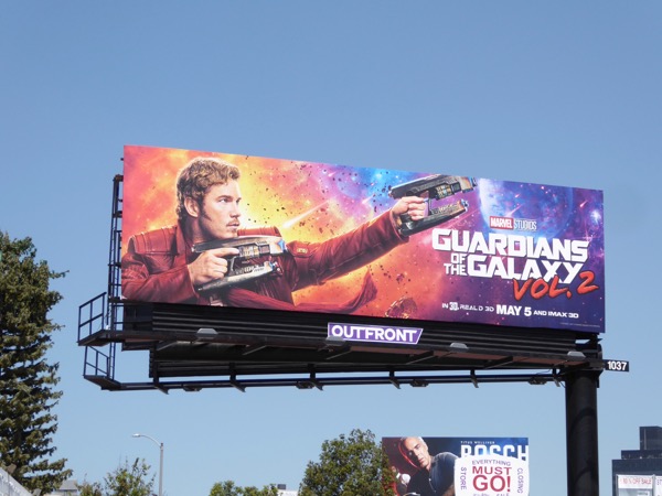 Guardians of the Galaxy Vol. 2 Star-Lord billboard Guardians of Galaxy 2 Star Lord billboard