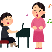ボイストレーニングのイラスト（大人）