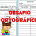 FICHAS DE CORREÇÃO - DESAFIO ORTOGRÁFICO