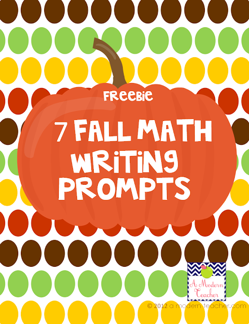Free Writing in Math Prompts