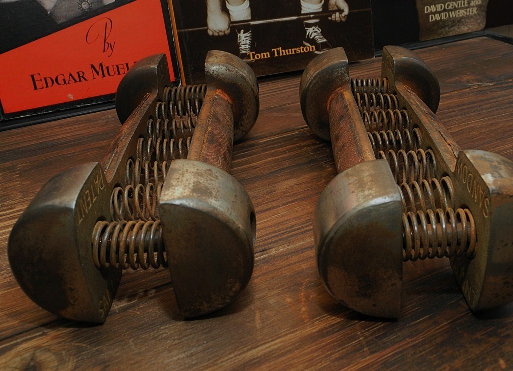 Mighty Joe's Grippers & MORE! Recent Find Sandow Spring Grip Dumbbells