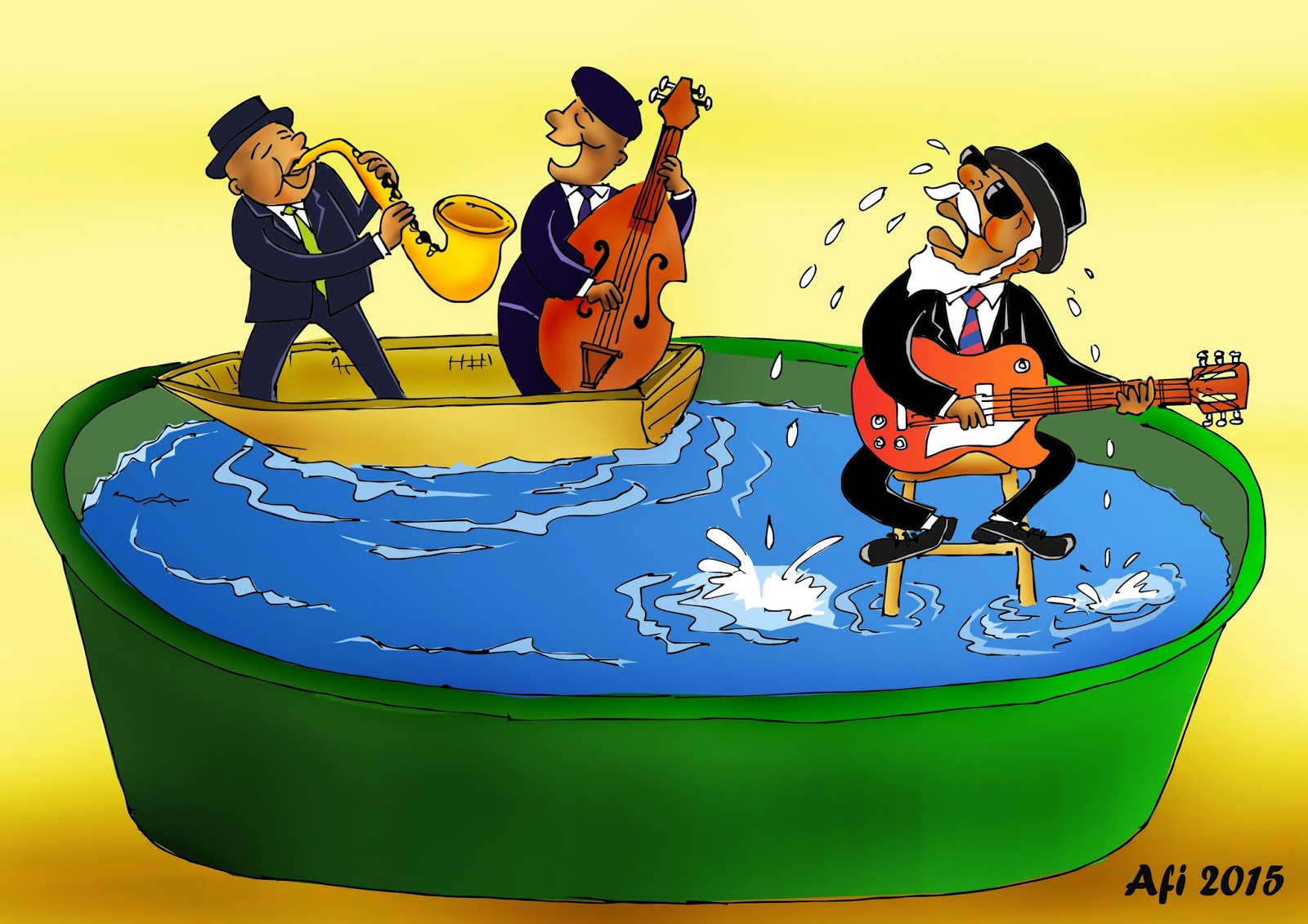 Kalong Kartun: Singing in tears (cartoon)