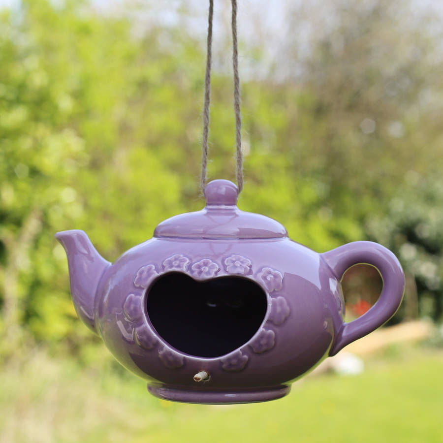 Bird In Everything Teapot Birdhouse