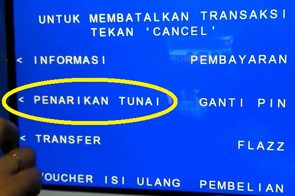 Tarik Tunai Lewat ATM BCA: Langkah Kedua 3 Tarik Tunai Lewat ATM BCA: Langkah Kedua 3